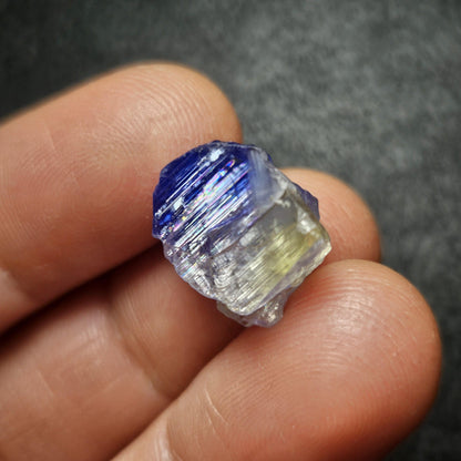 Bicolor Tanzanite Crystal (2.54g)