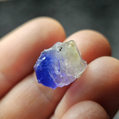 Bicolor Tanzanite Crystal (2.54g)
