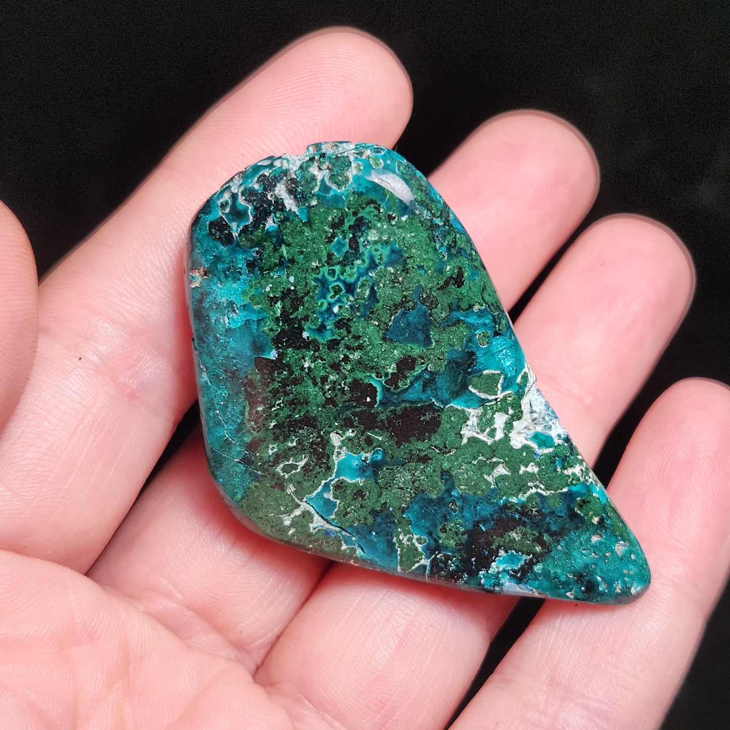 Dioptase Crystal Specimen 44g: Congo Green Gemstone