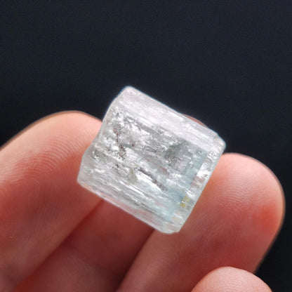 Double Terminated Aquamarine Crystal 5.54g, Raw Aquamarine Specimen