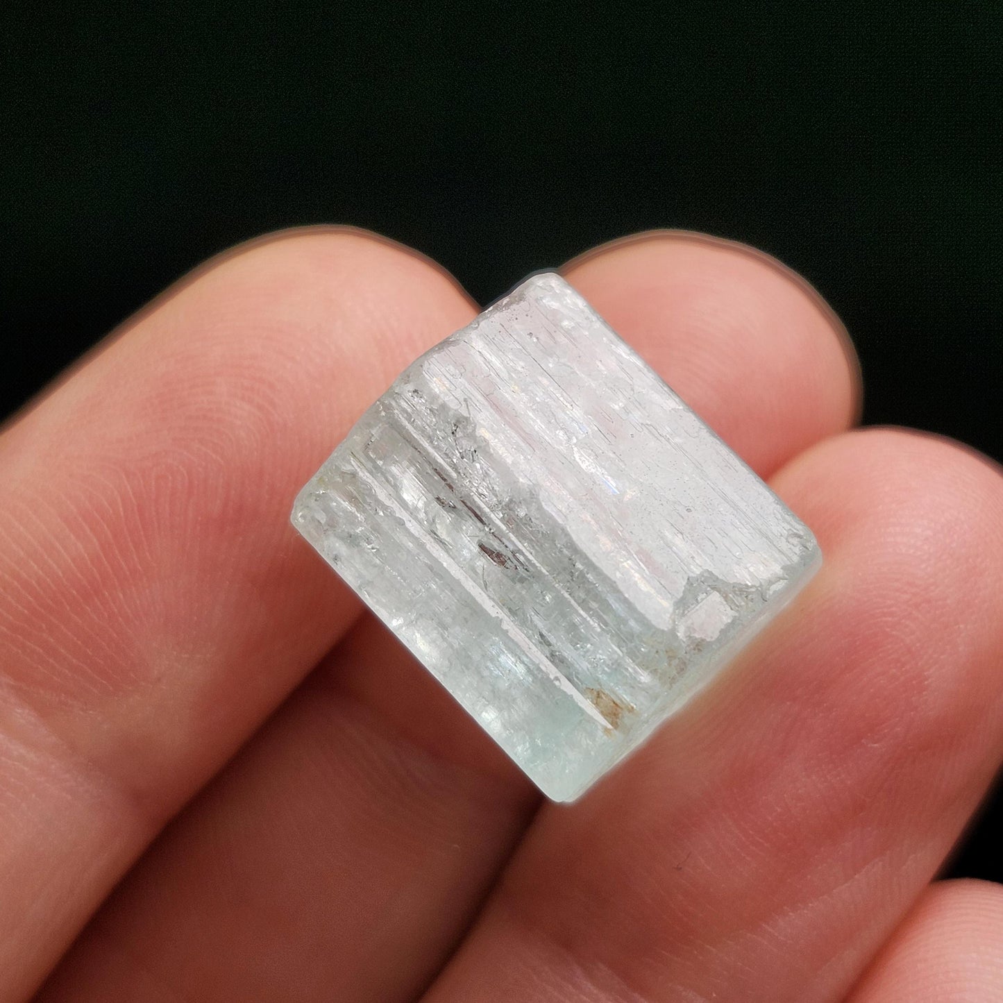 Double Terminated Aquamarine Crystal 5.54g, Raw Aquamarine Specimen