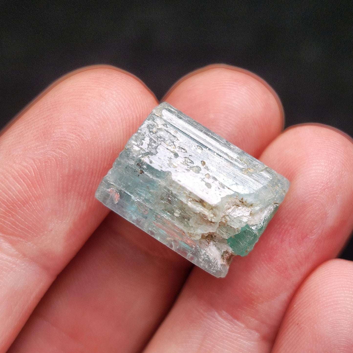 Phantom Emerald Aquamarine Crystal 5.7g