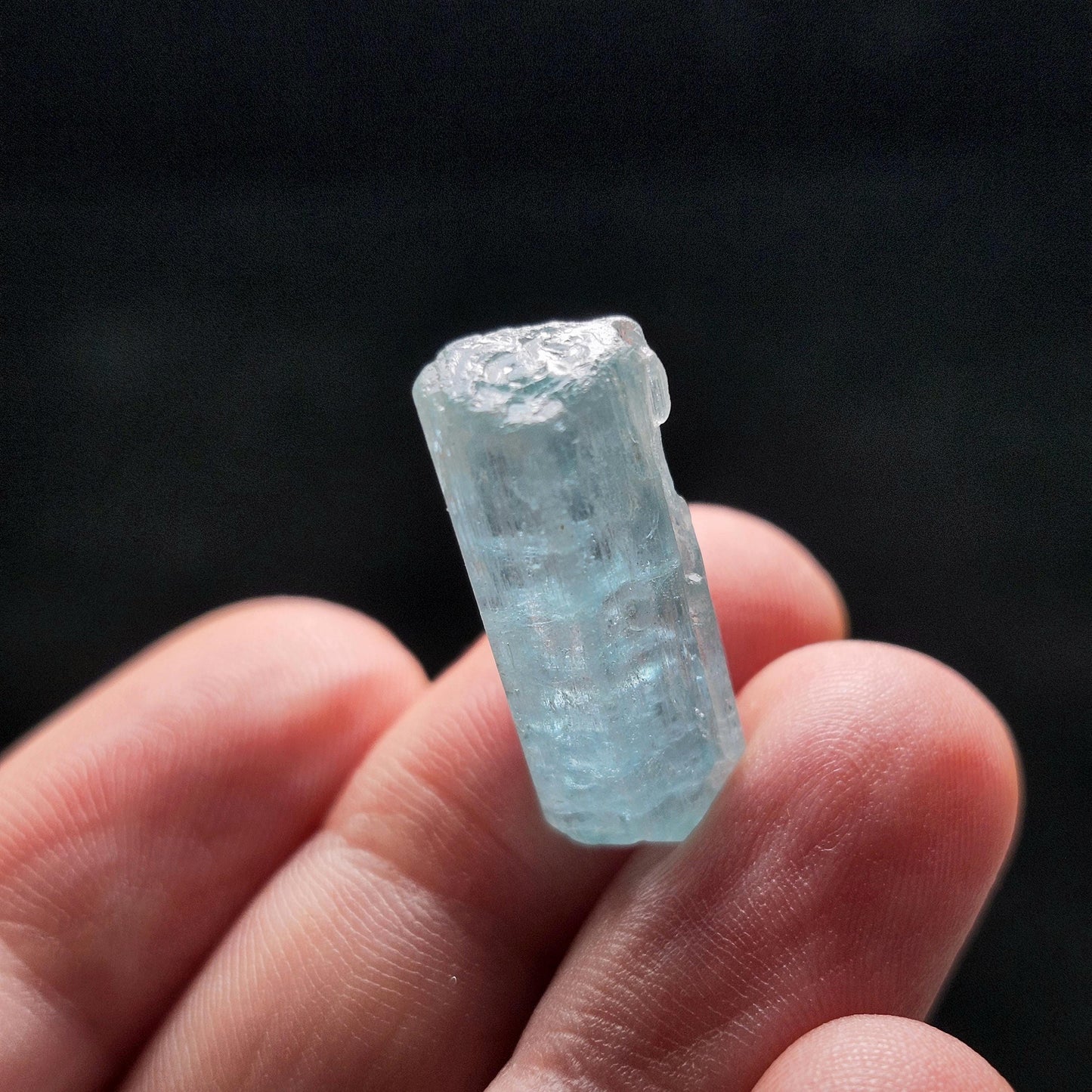 Vanadium Emerald Phantom Crystal 3.8g, Aquamarine & Emerald Raw Specimen