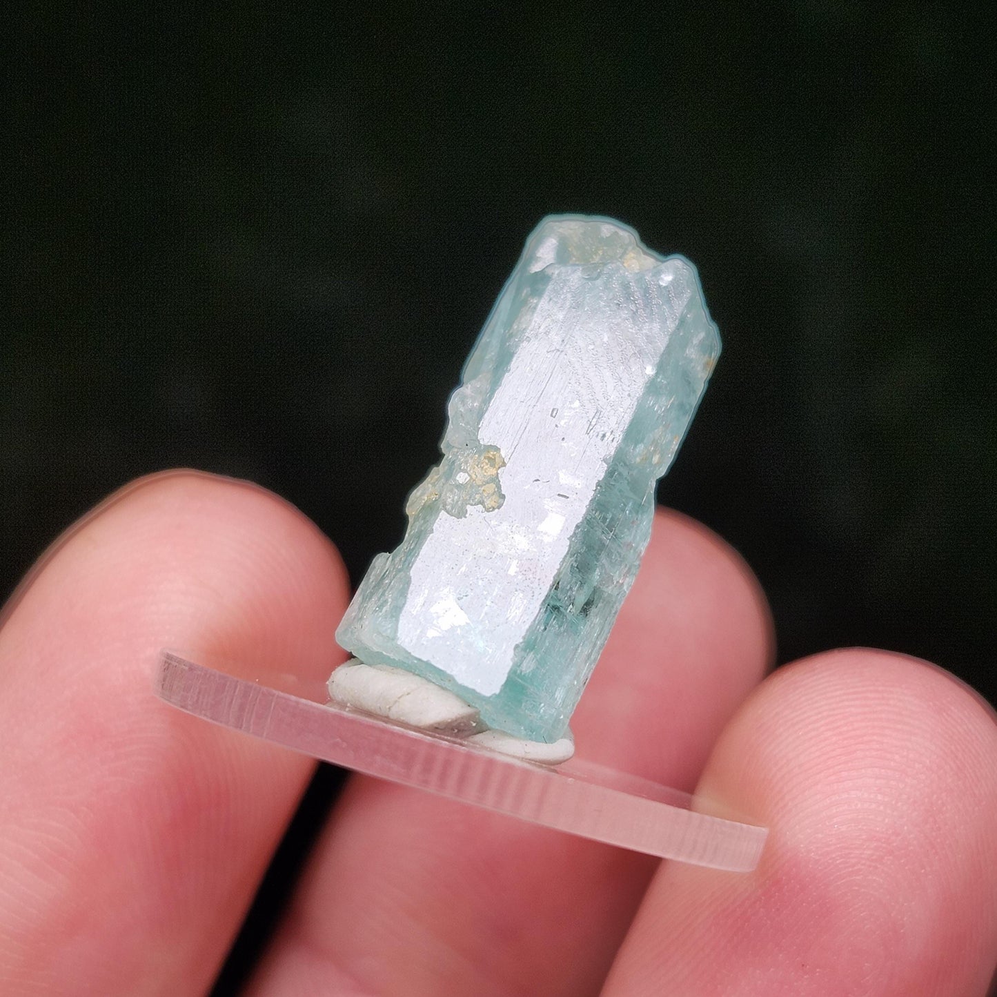 Terminated Emerald Crystal 2.8g, Nigerian Vanadium Emerald, Green Beryl