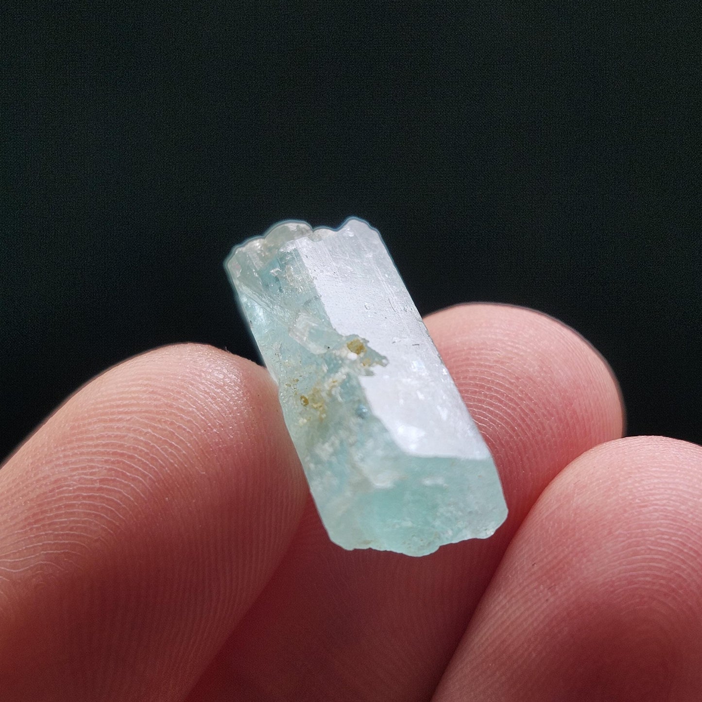 Terminated Emerald Crystal 2.8g, Nigerian Vanadium Emerald, Green Beryl