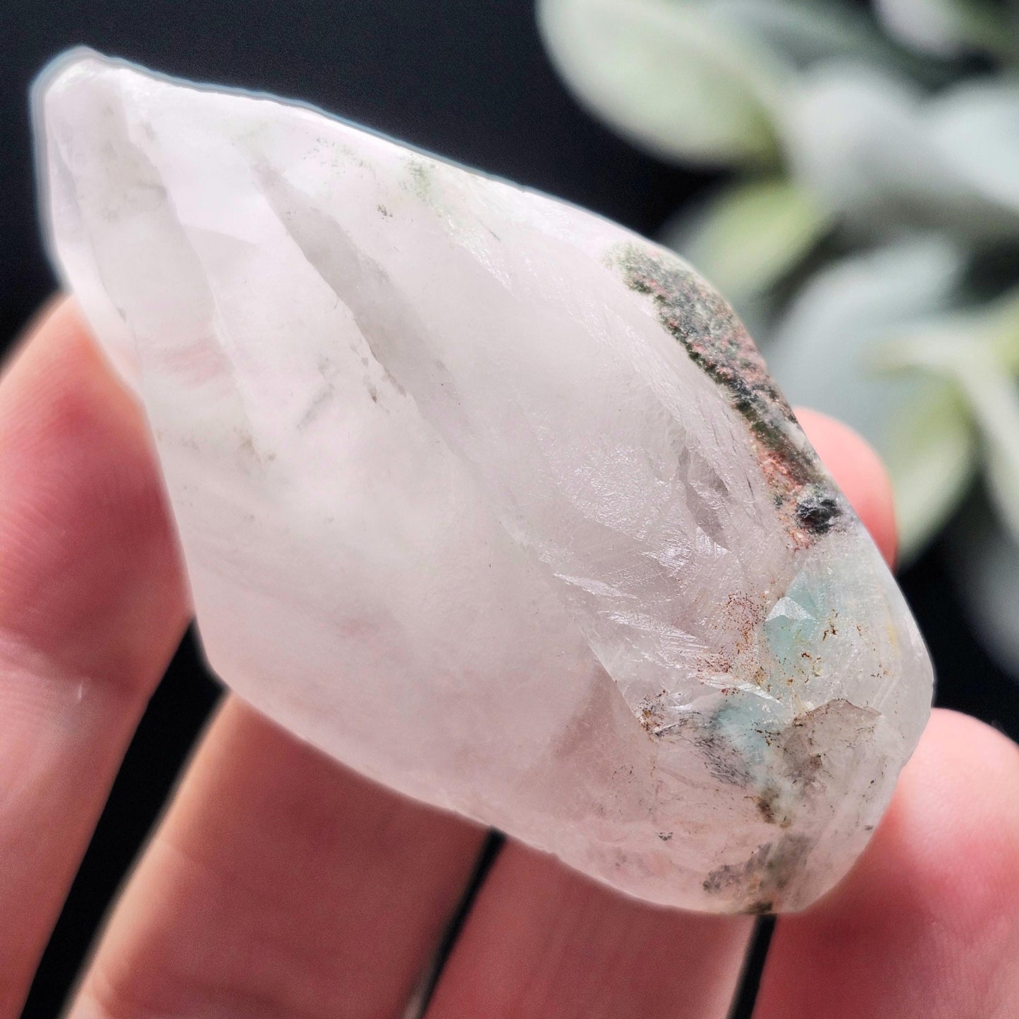 Ajoite Quartz Crystal 37g