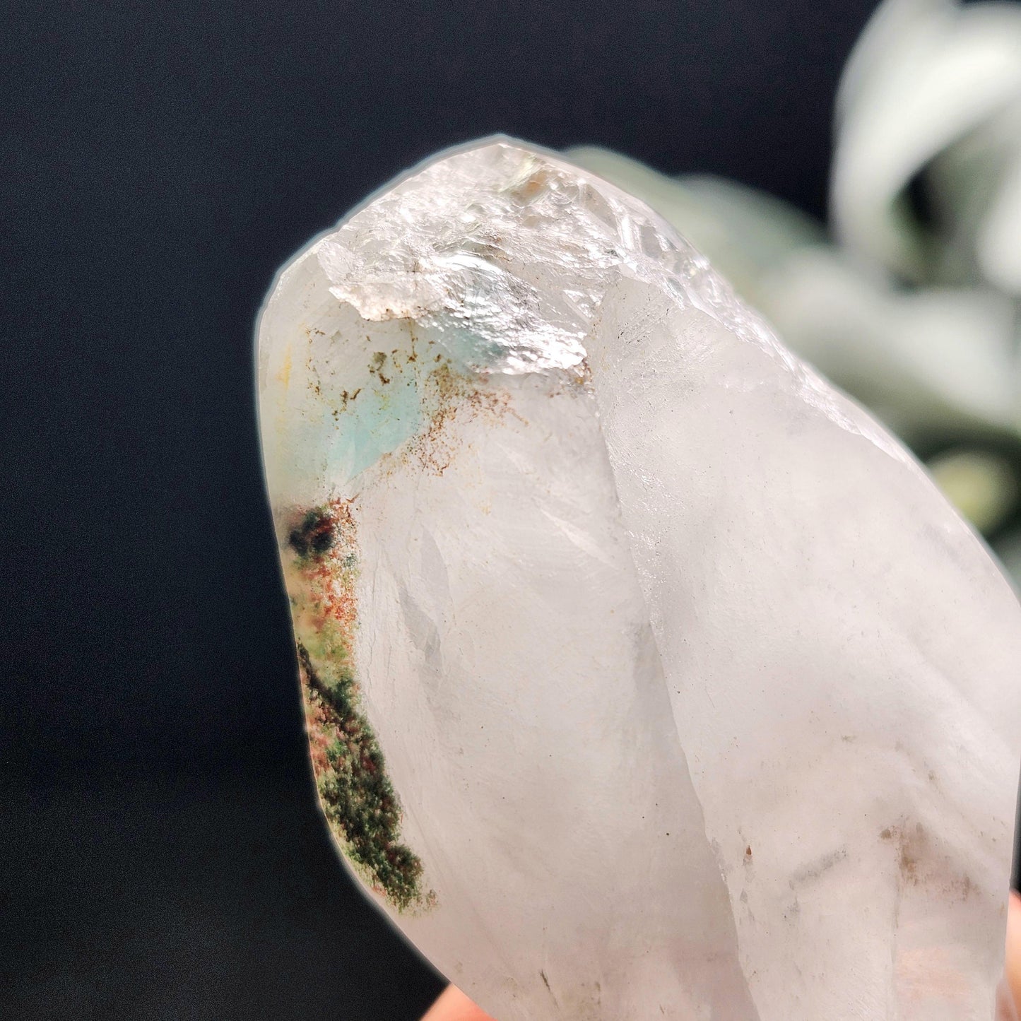 Ajoite Quartz Crystal 37g