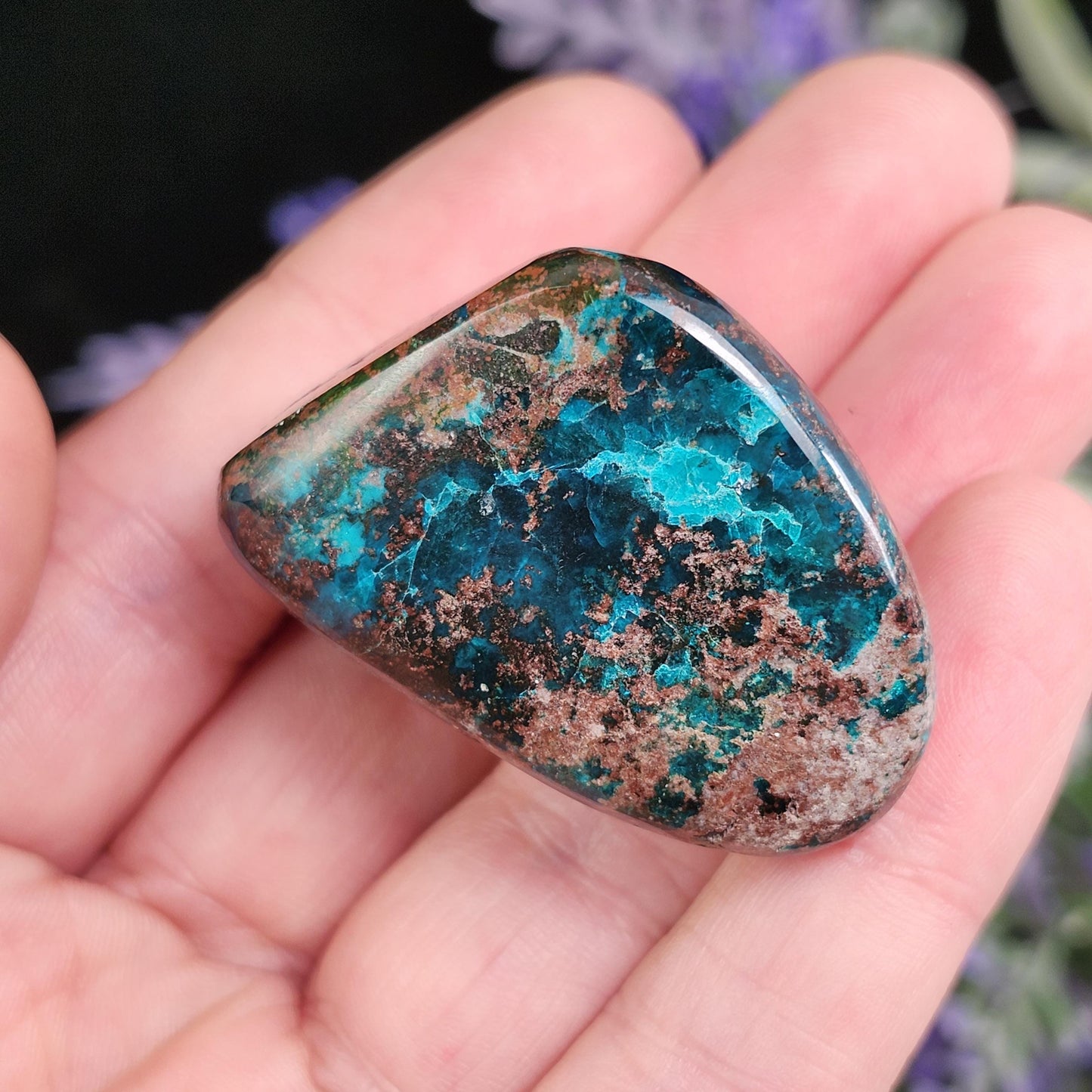 Dioptase Crystal Specimen 43g: Congo Green Gemstone