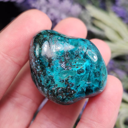 Dioptase Crystal Specimen 38g: Congo Green Gemstone