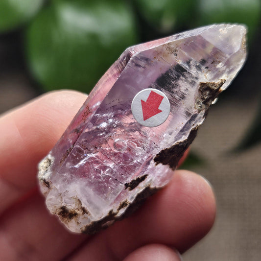 Enhydro Amethyst Crystal, Two MOVING Water Bubbles (20g)