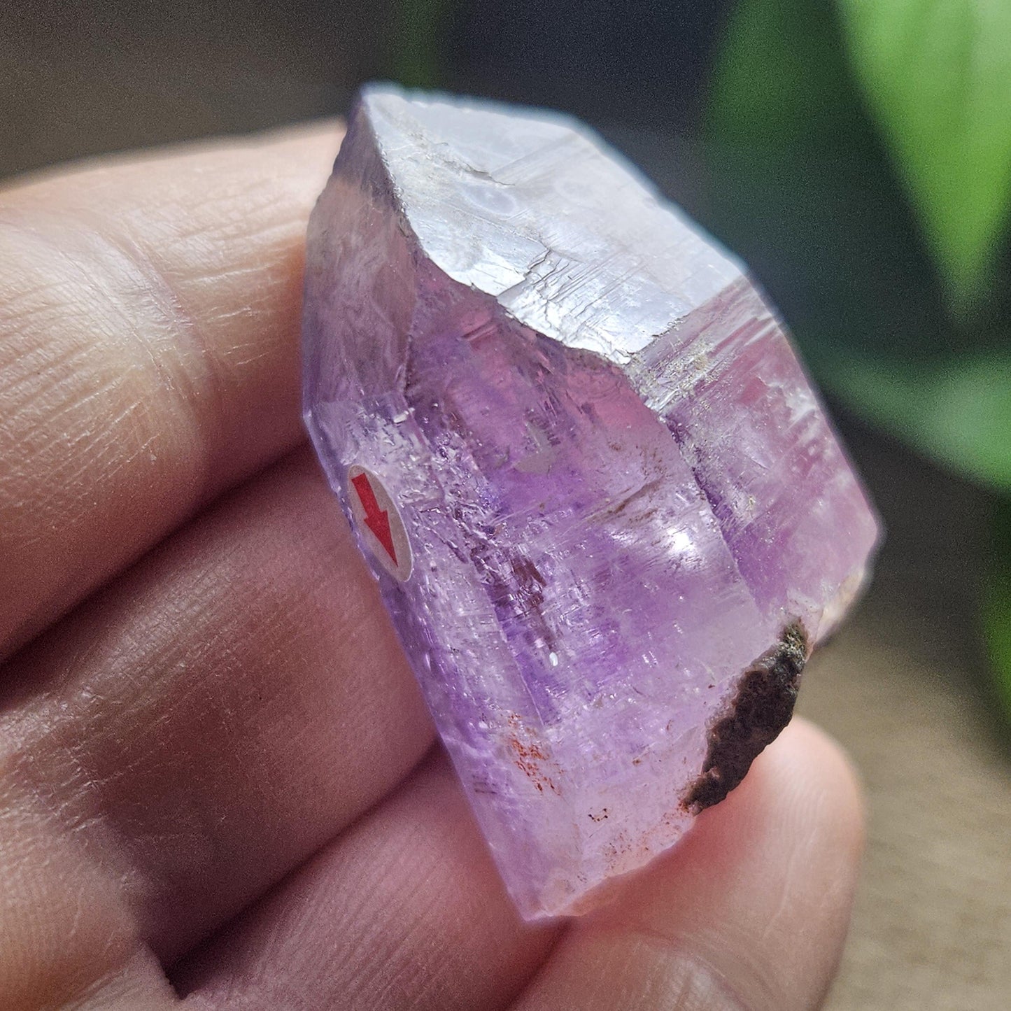 Enhydro Violet Amethyst Crystal, MOVING Water Bubble (40x26x21mm)