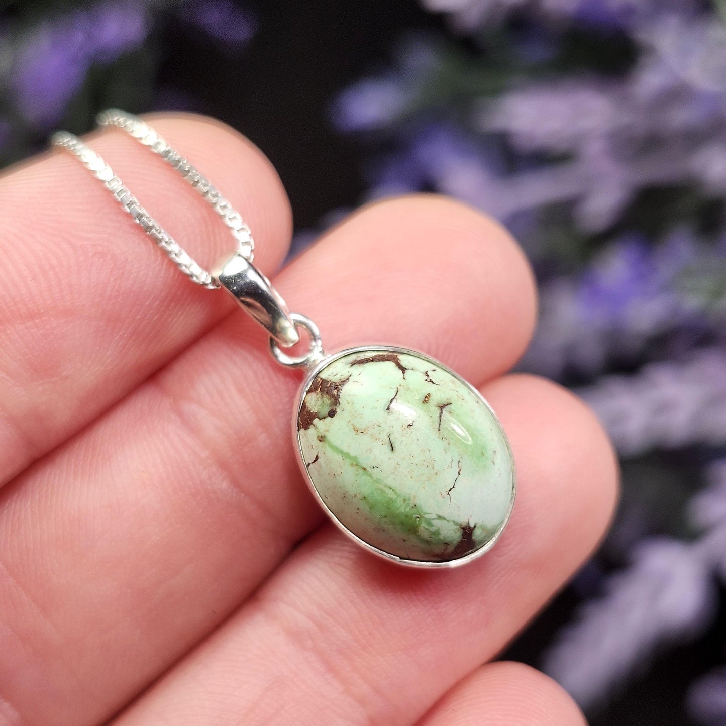 Turquoise Crystal Pendant, Natural Egyptian Turquoise Necklace