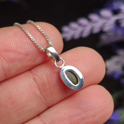 Chrome Diopside Crystal Pendant