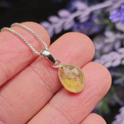 Yellow Sapphire Pendant