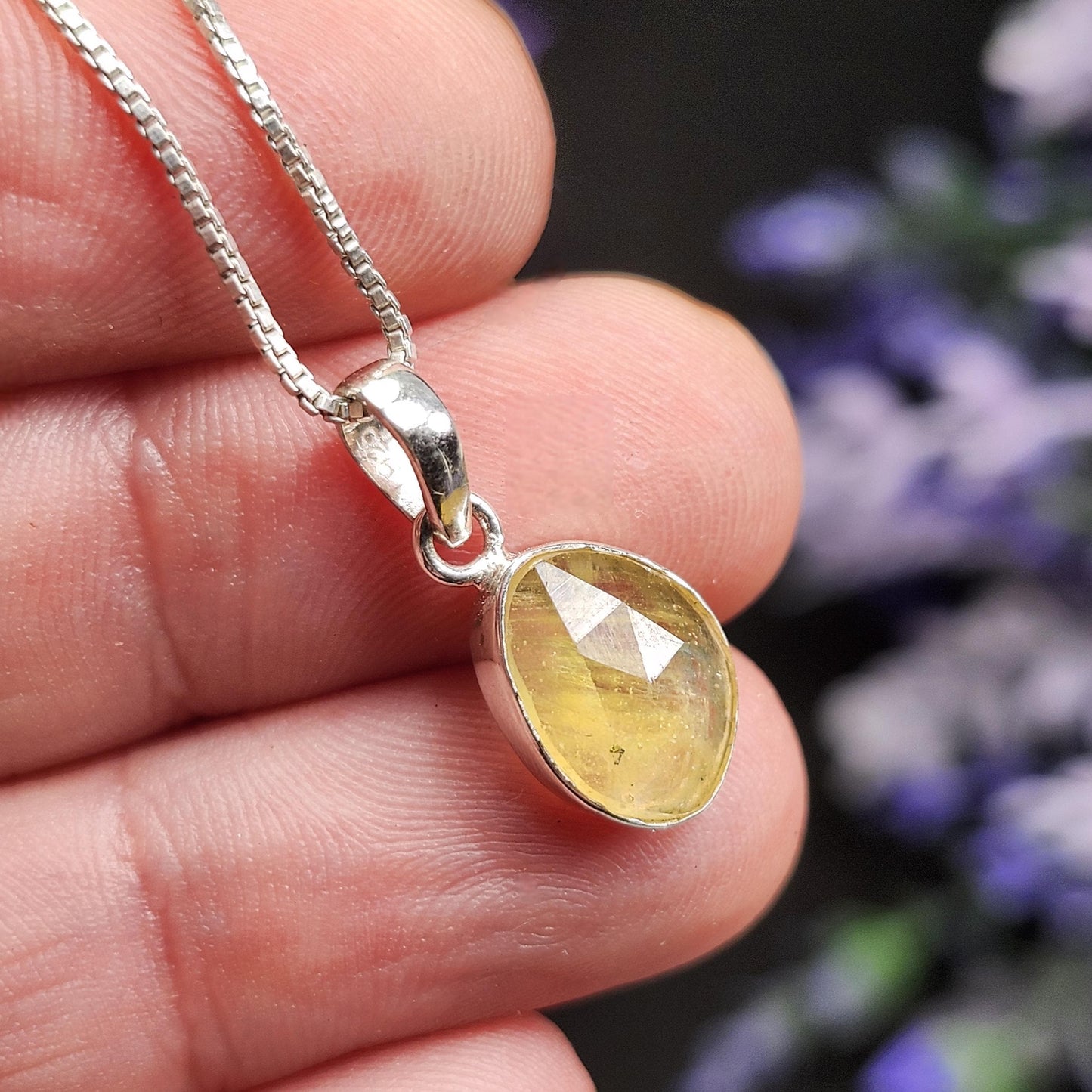 Yellow Sapphire Pendant