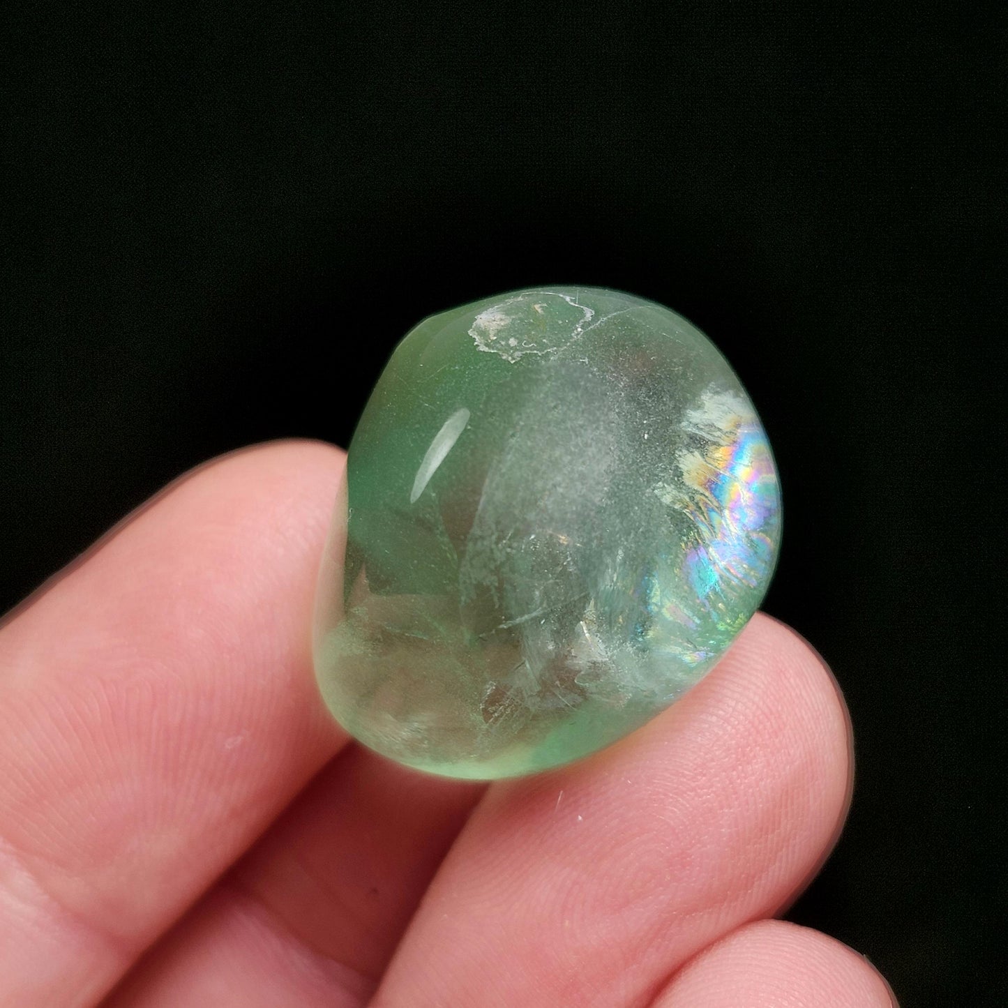 Green Fluorite Tumbled Crystal