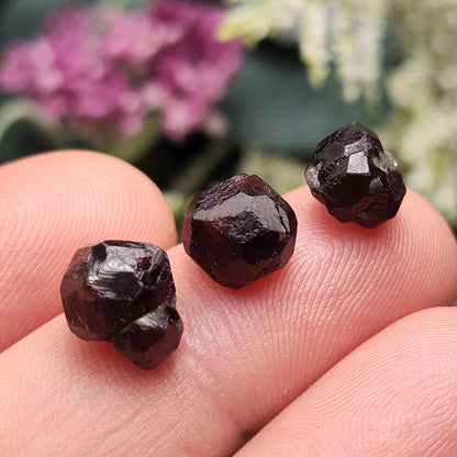 Cherry Garnet Dodecahedron Crystal (5
