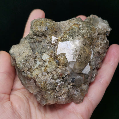 Garden Quartz Crystal 309g, Scenic Lodolite Quartz