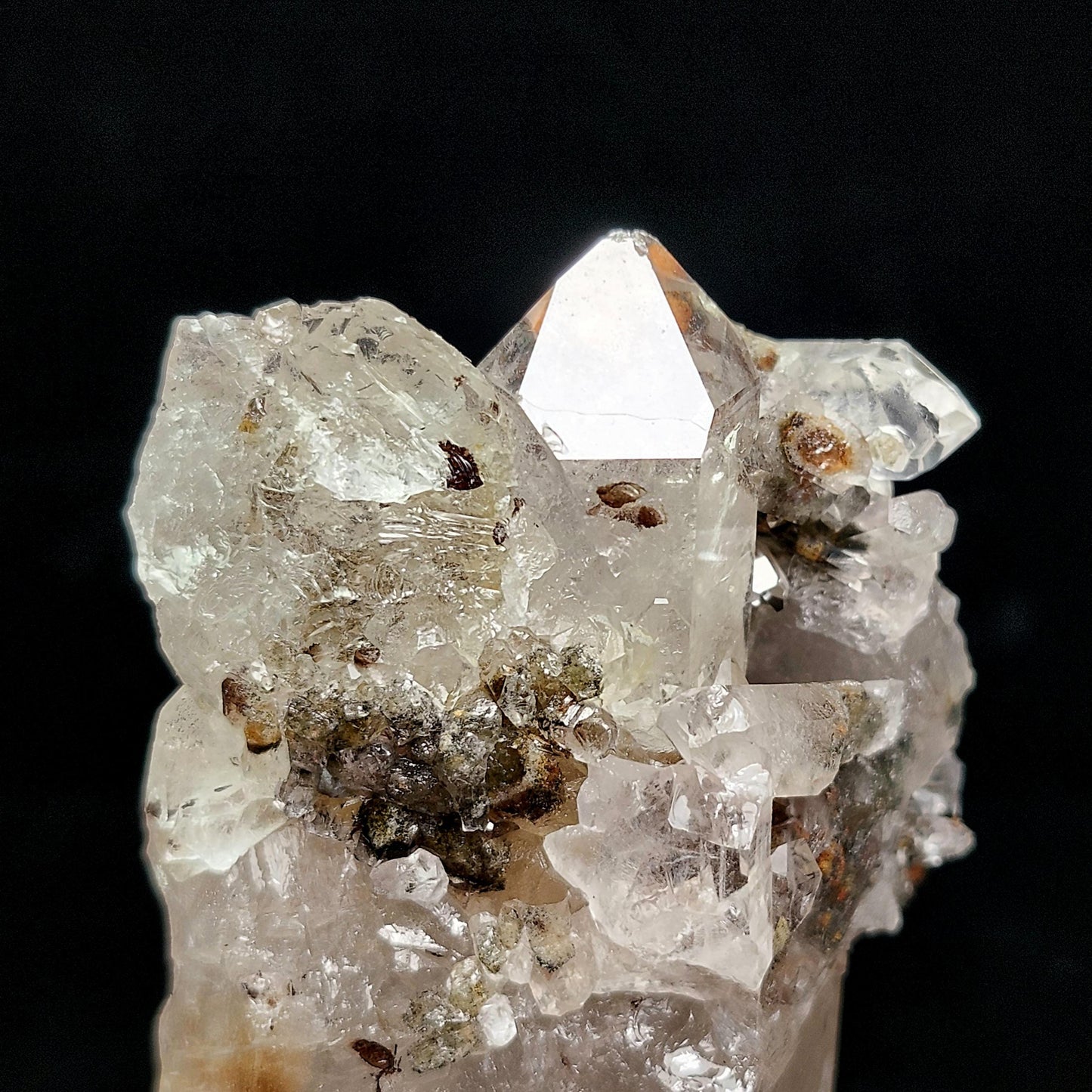 Garden Quartz Crystal 166g, Scenic Lodolite Quartz