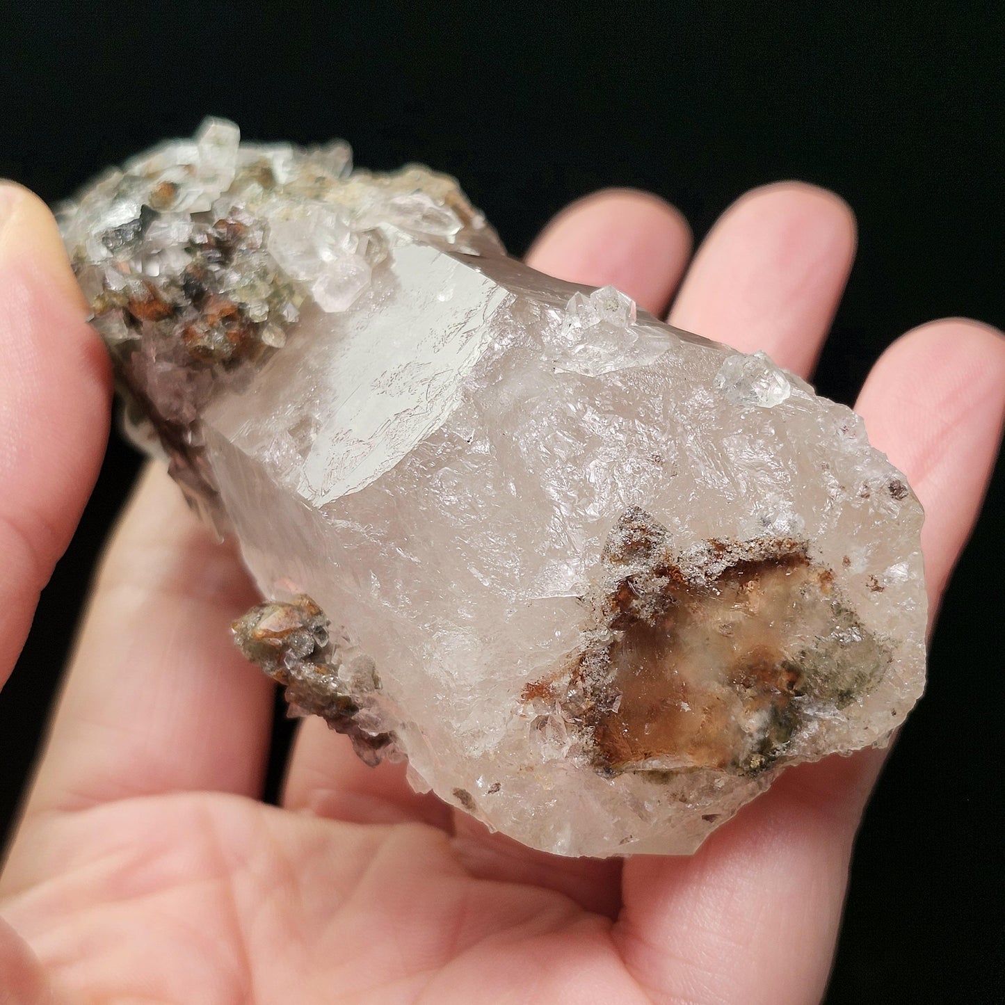Garden Quartz Crystal 166g, Scenic Lodolite Quartz