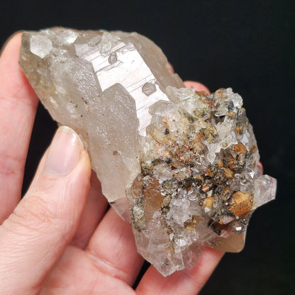 Garden Quartz Crystal 166g, Scenic Lodolite Quartz