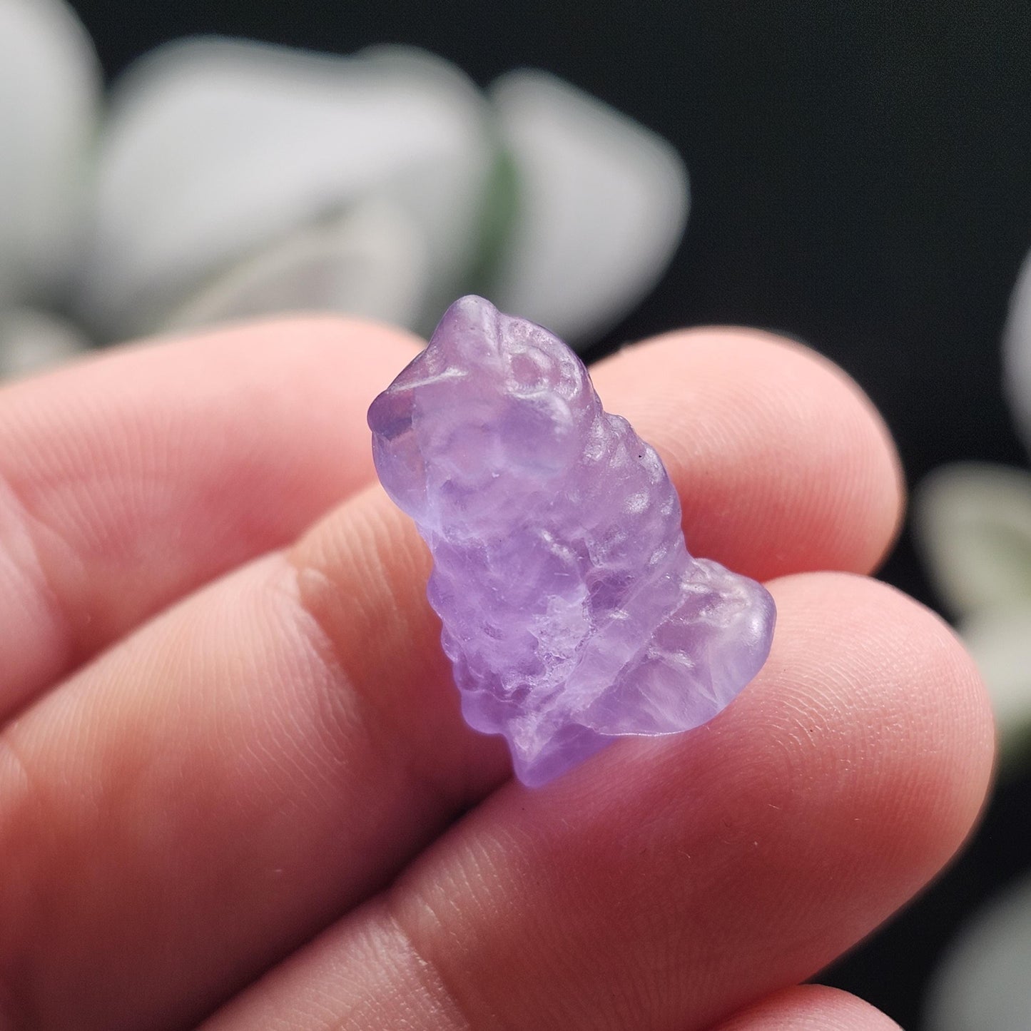 Rainbow Fluorite Owl