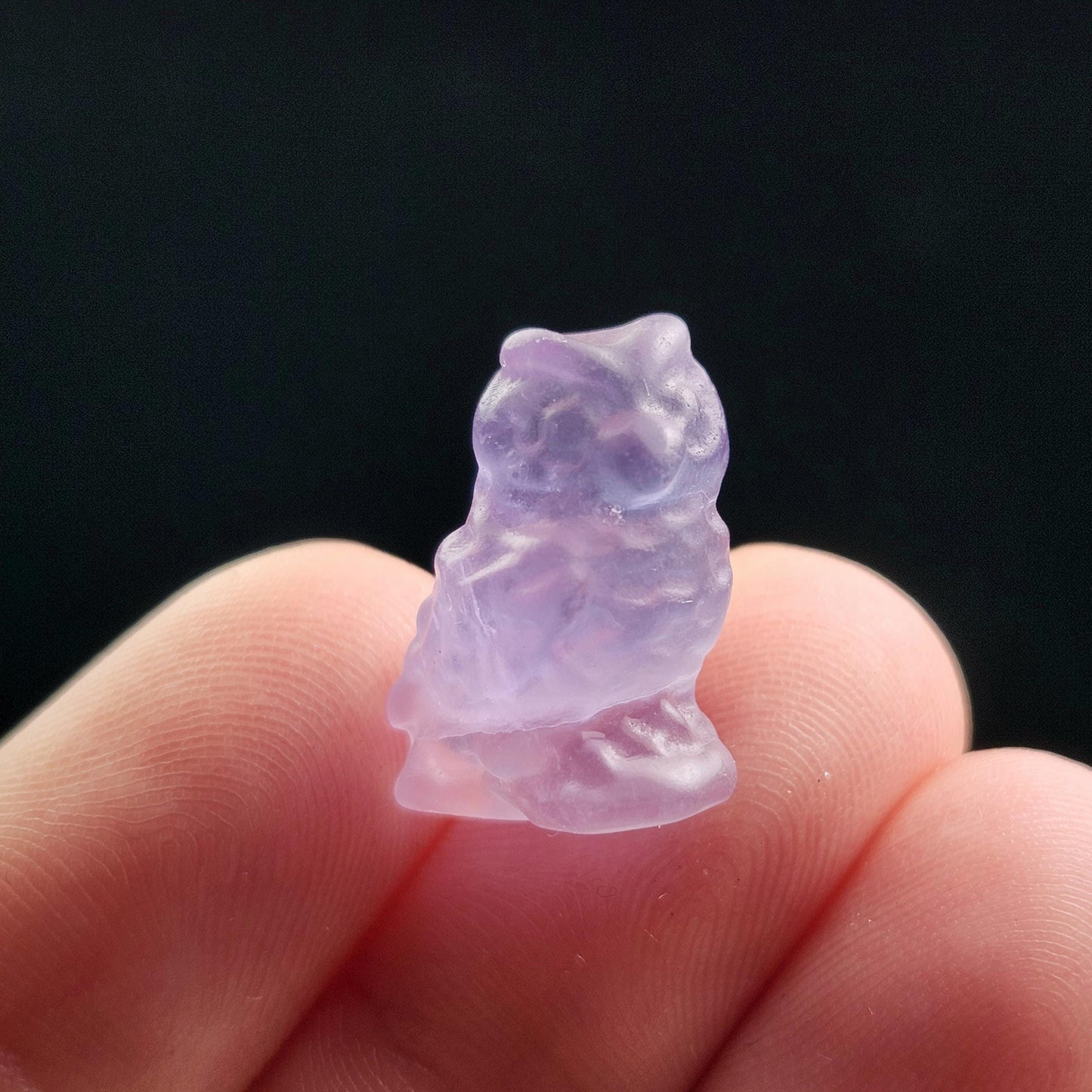 Rainbow Fluorite Owl