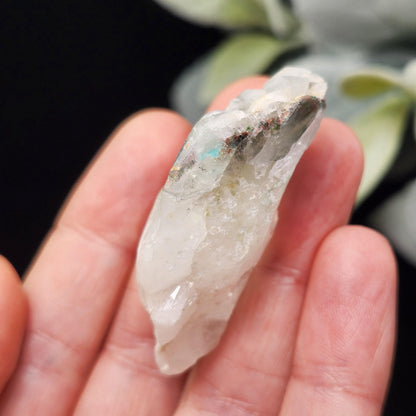 Ajoite Phantom in Quartz Crystal 21.13g, RARE Ajoite in Quartz Stone, Ajoite Specimen from Messina Mine South Africa