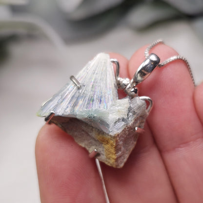 Wavellite Sterling Silver Pendant