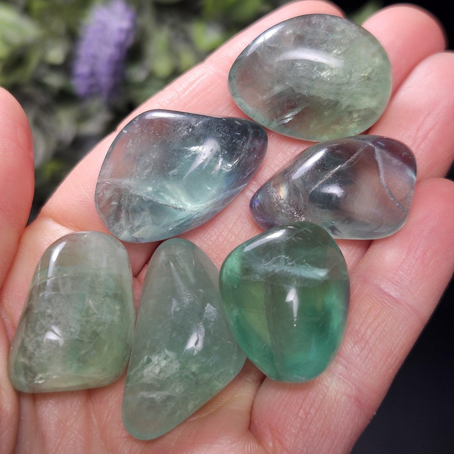 Green Fluorite Tumbled Crystal