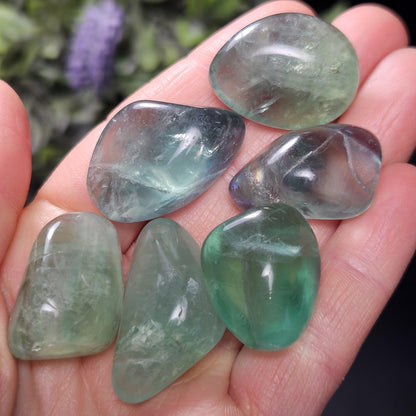 Green Fluorite Tumbled Crystal