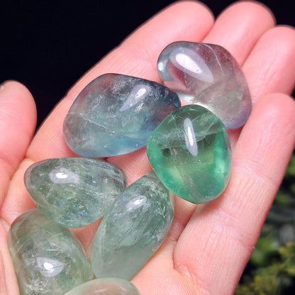 Green Fluorite Tumbled Crystal