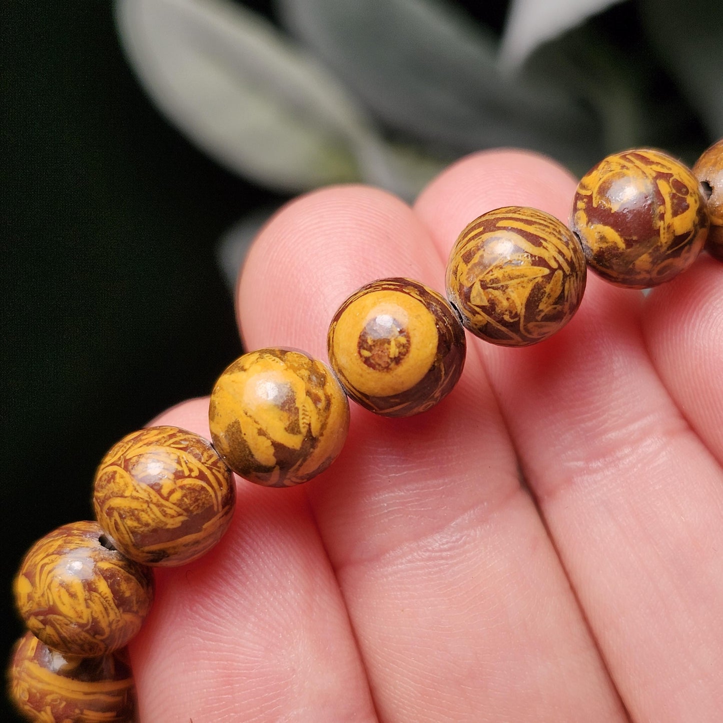Calligraphy Jasper Bracelet