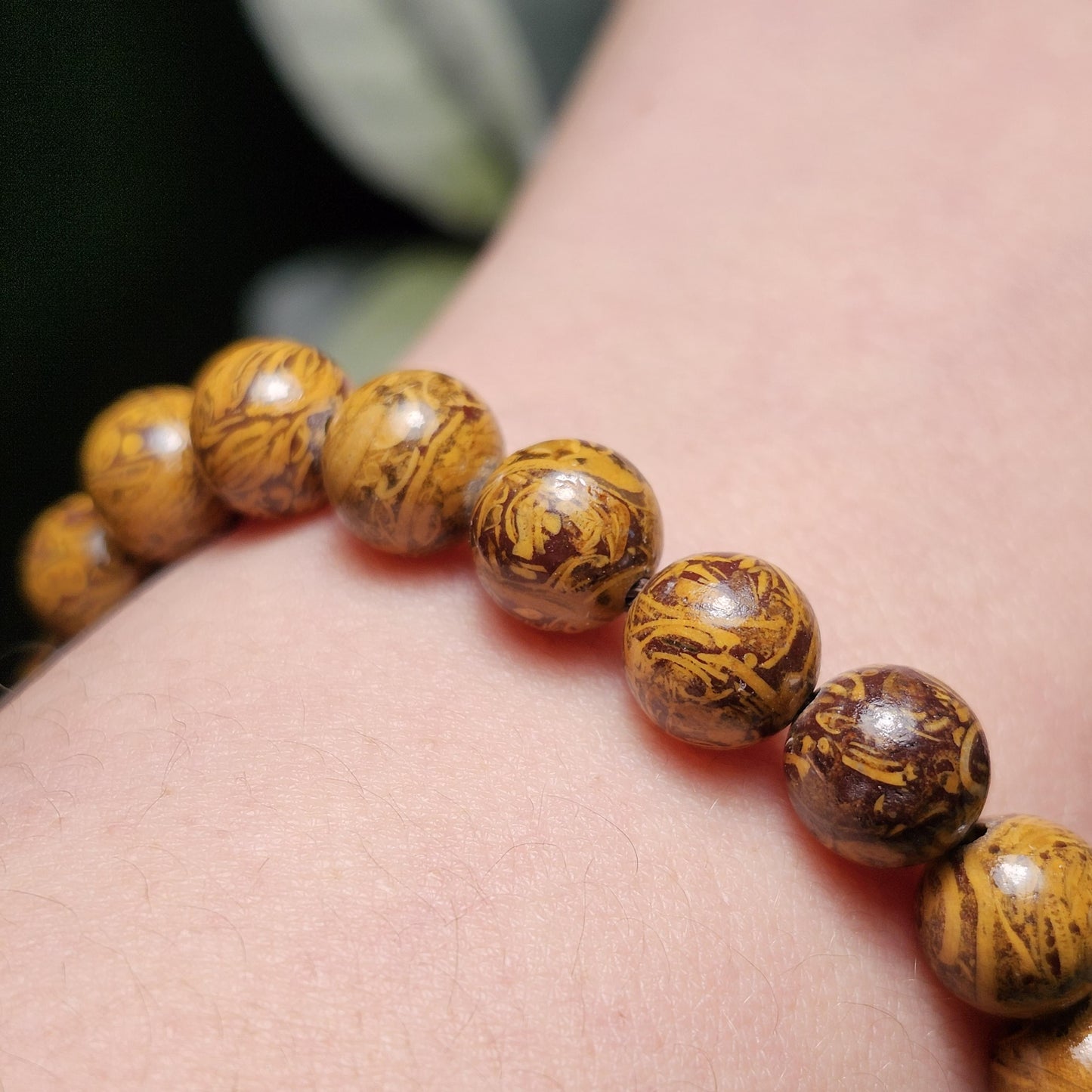 Calligraphy Jasper Bracelet