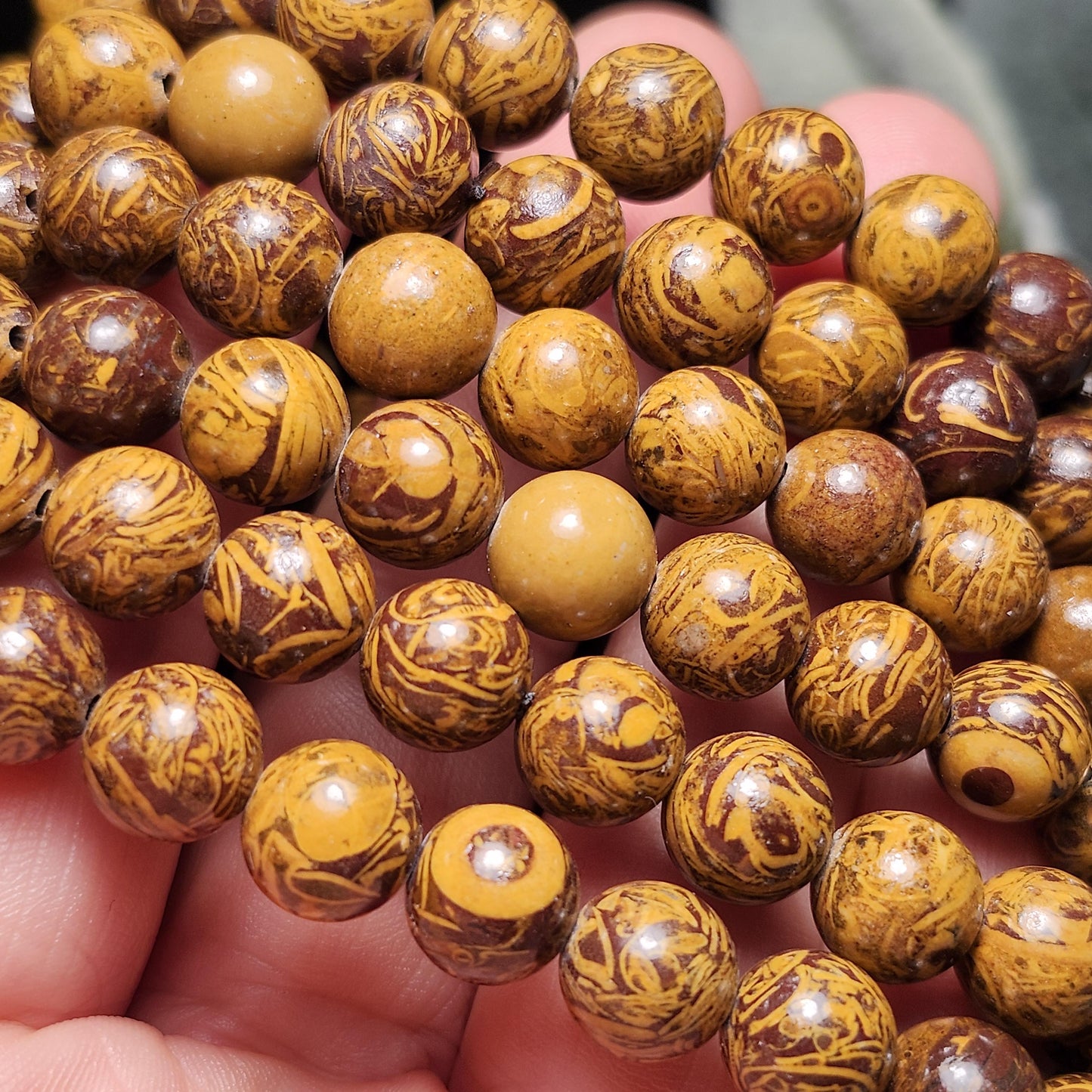 Calligraphy Jasper Bracelet