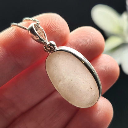 Libyan Desert Glass Pendant, Sterling Silver