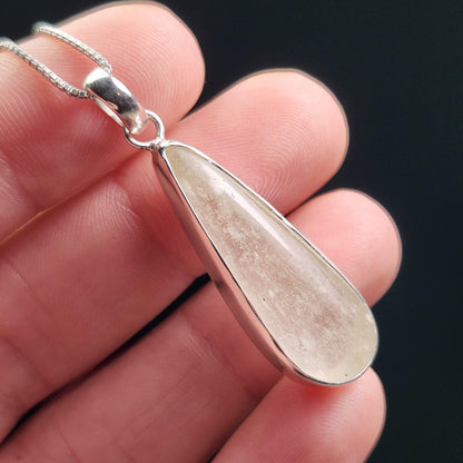 Libyan Desert Glass Pendant, Sterling Silver
