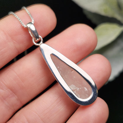 Libyan Desert Glass Pendant, Sterling Silver