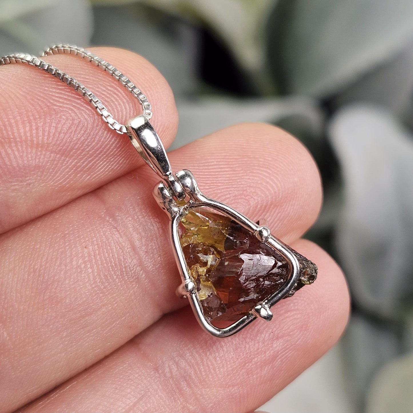 Orange Zincite Pendant