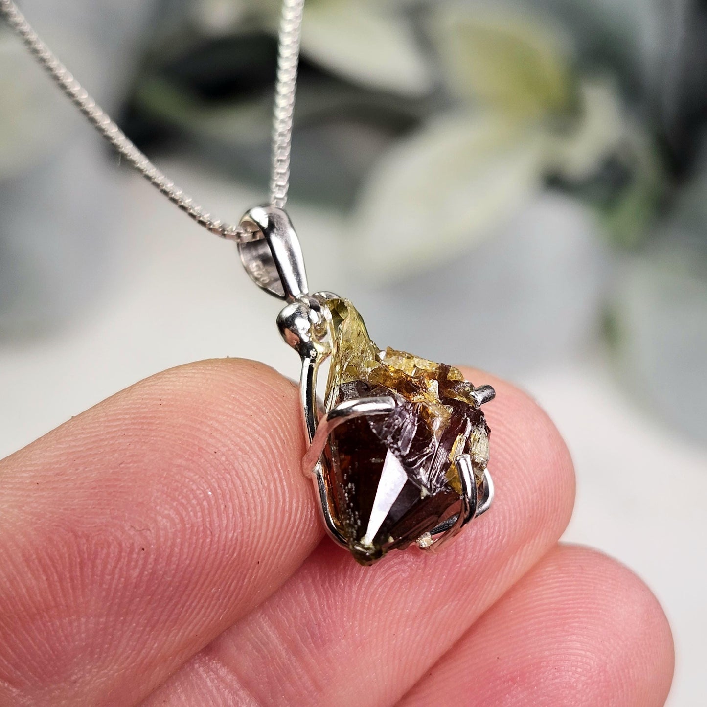 Orange Zincite Pendant