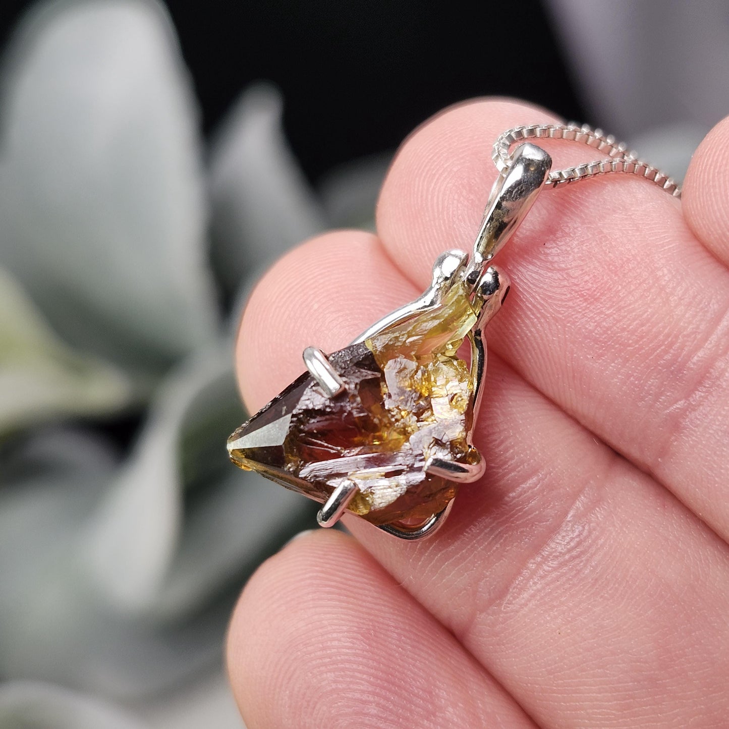 Orange Zincite Pendant