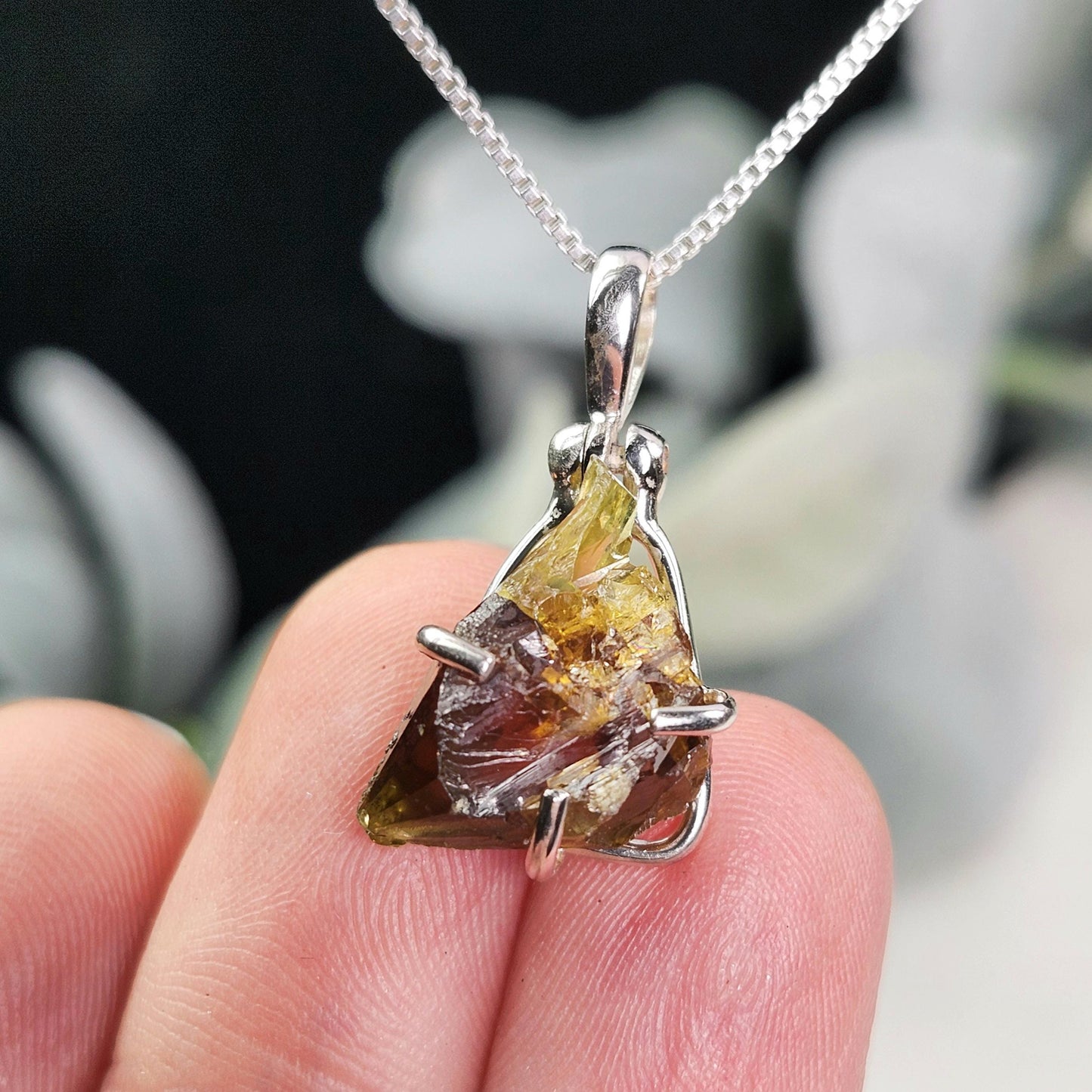 Orange Zincite Pendant