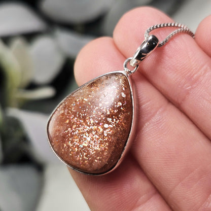 Rainbow Sunstone Pendant