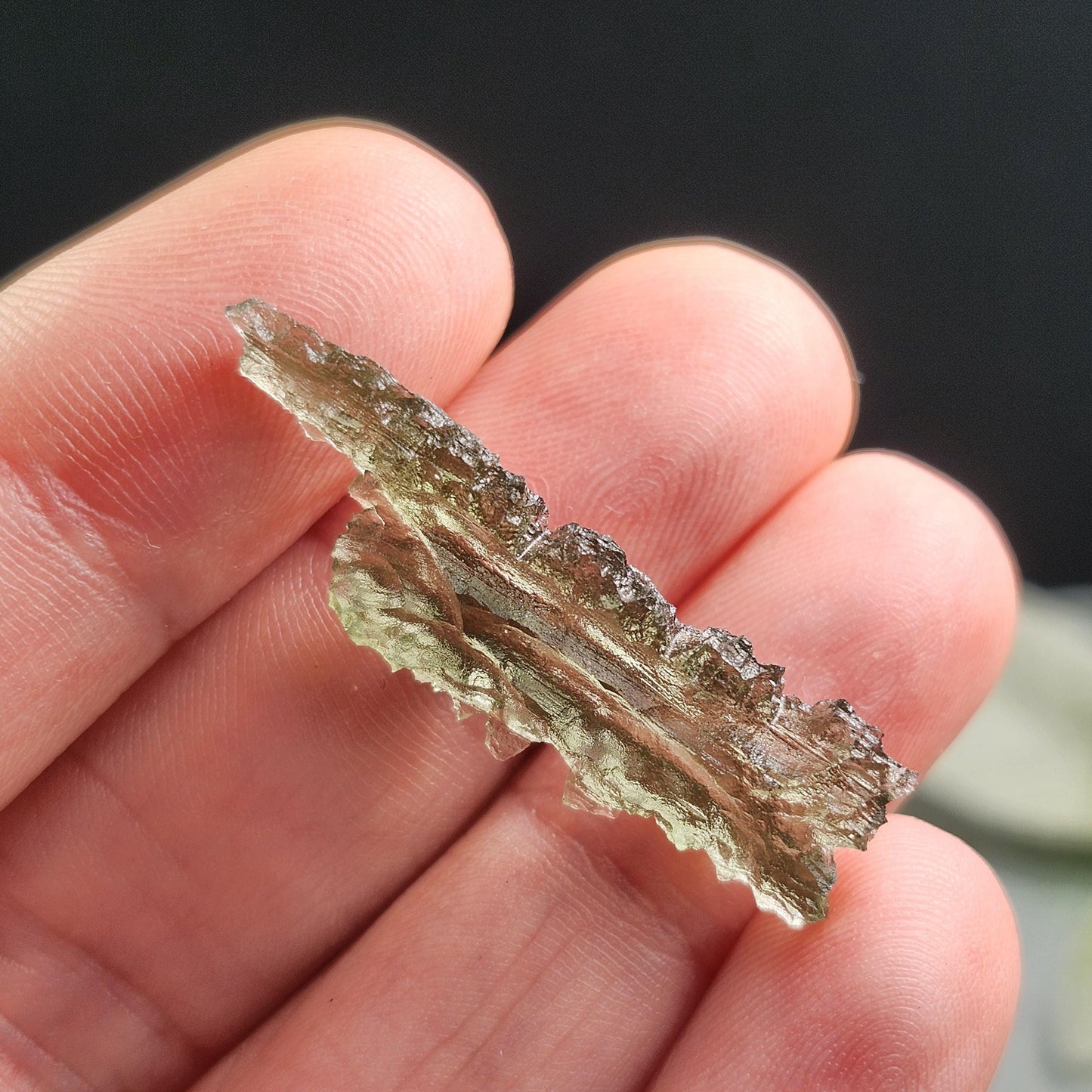 Besednice "Hedgehog" Moldavite 1.7g