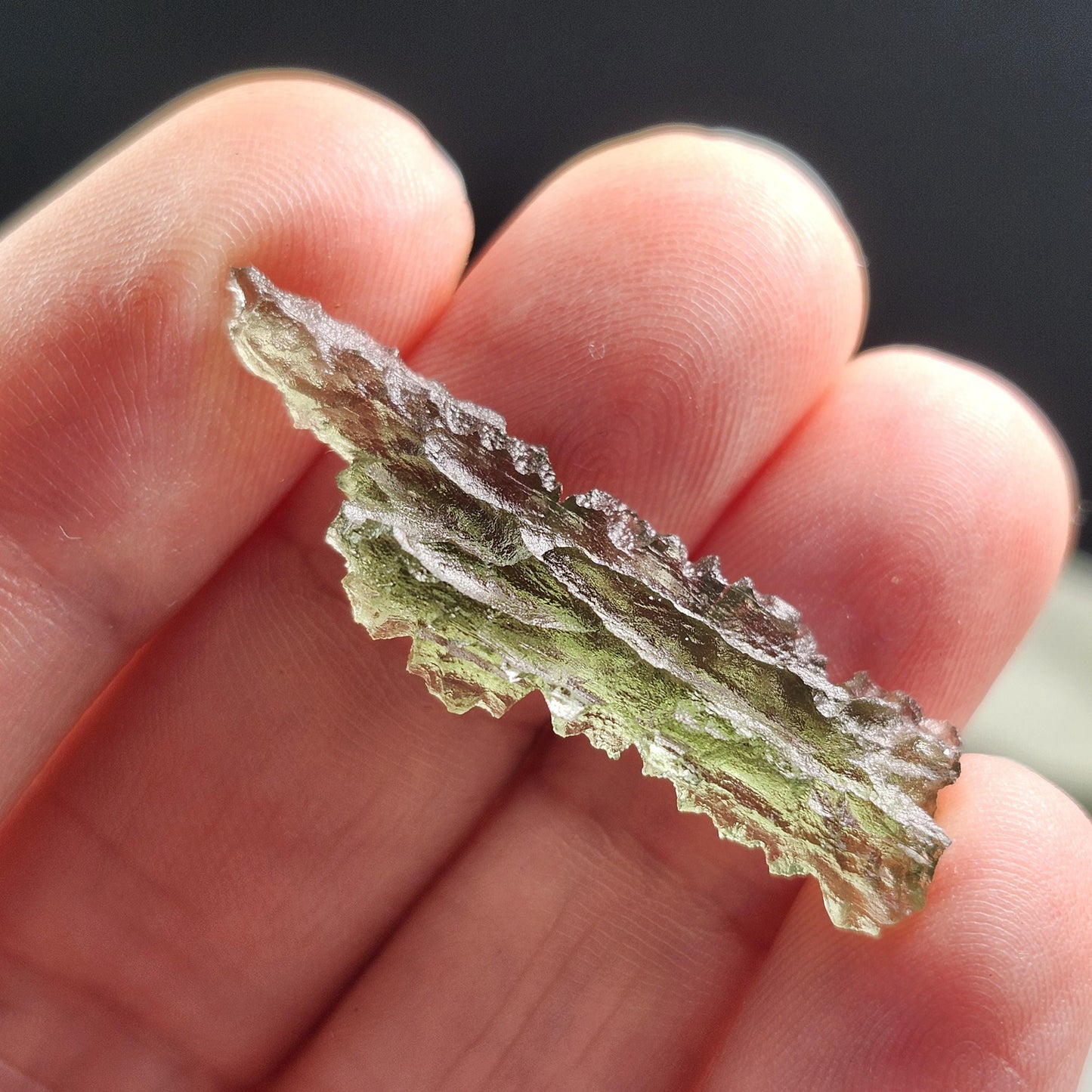 Moldavite Besednice "Hedgehog" Crystal 1.75g