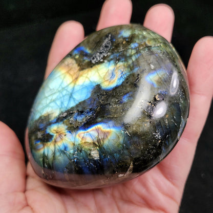 Labradorite Palm Stone 337g