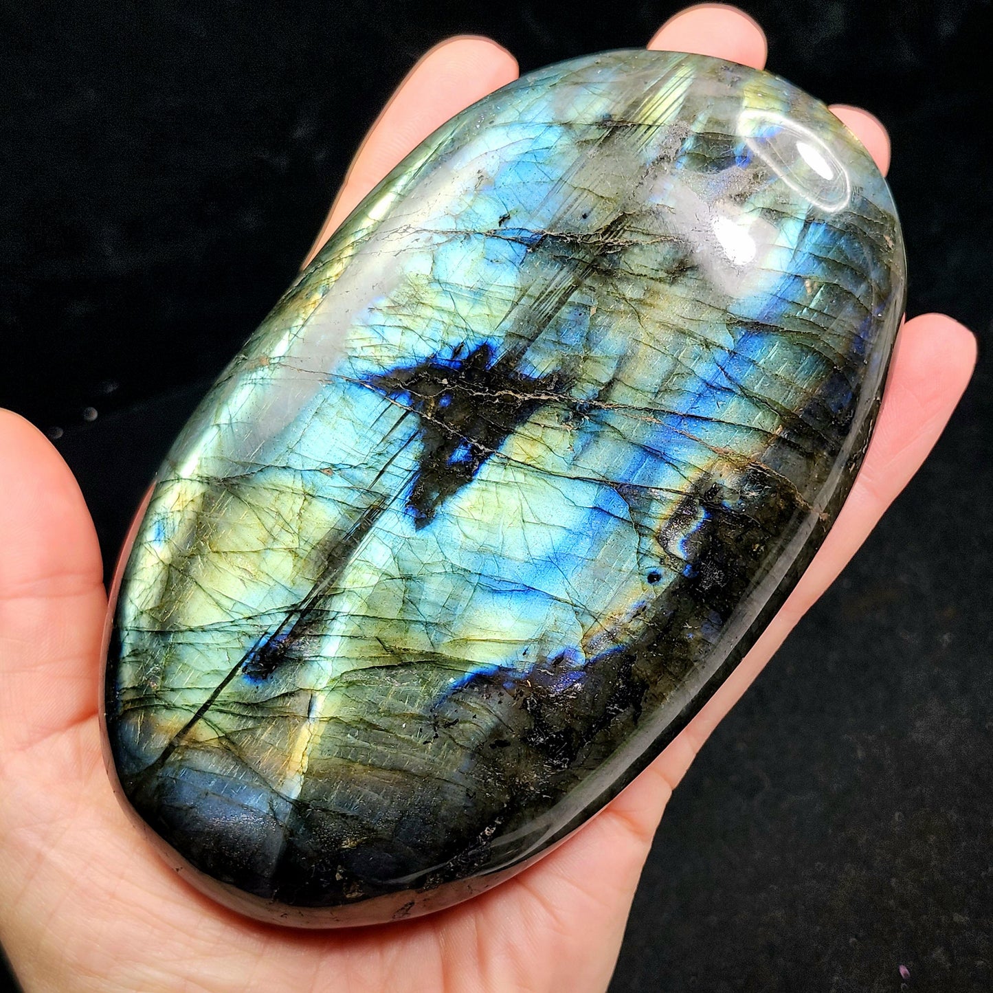 LARGE Labradorite Palm Stone 1lb