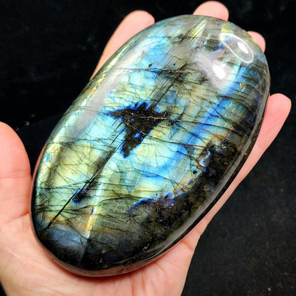 LARGE Labradorite Palm Stone 1lb