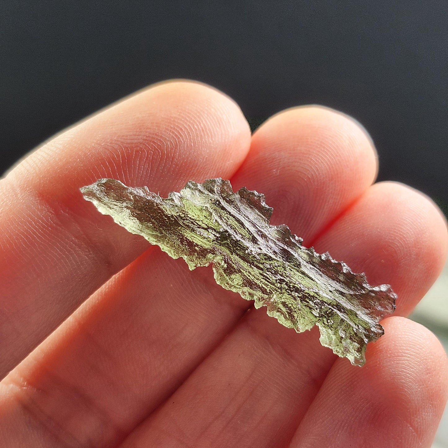 Moldavite Besednice "Hedgehog" Crystal 1.75g
