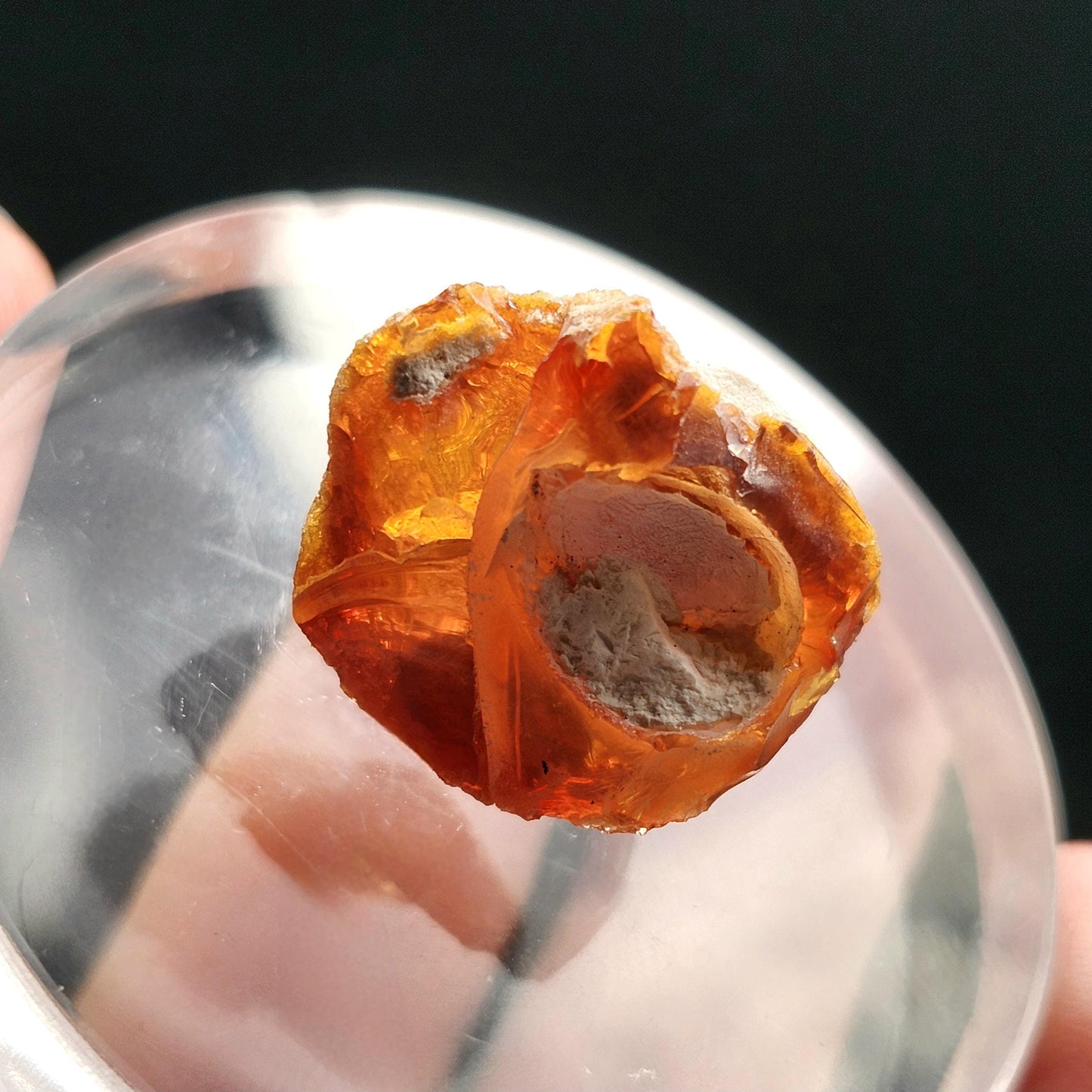 Mexican Fire Agate Crystal 4g, High